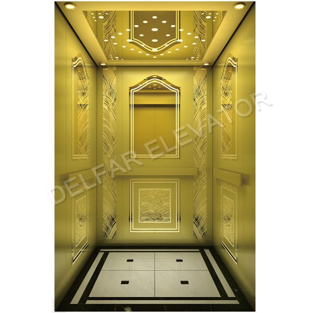 Пассажирский лифт класса люкс Ti-gold грузоподъемностью 800 кг