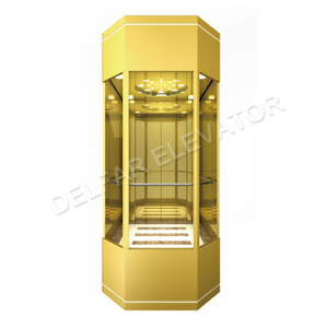 Лифт наблюдения ромбовидной формы зеркала Ti-золота горячей продажи