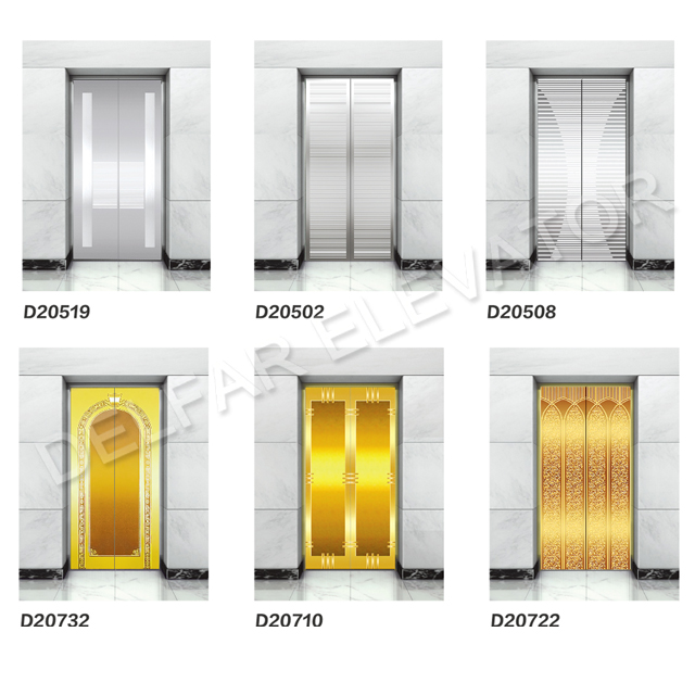 Пассажирский лифт Ti-gold Mirror для строительного здания